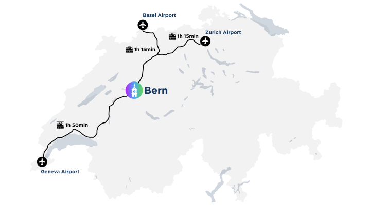 Map of Switzerland