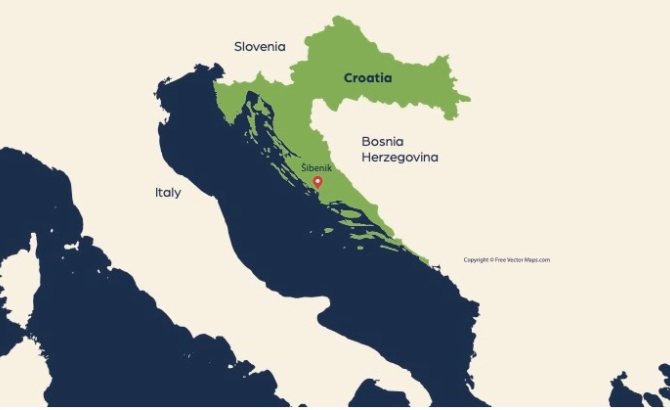 Map Croatia